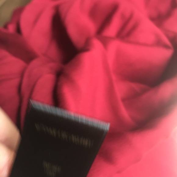 ANTHROPOLOGIE deep ruby red velvet flocked tank top, size XL - Picture 10 of 10